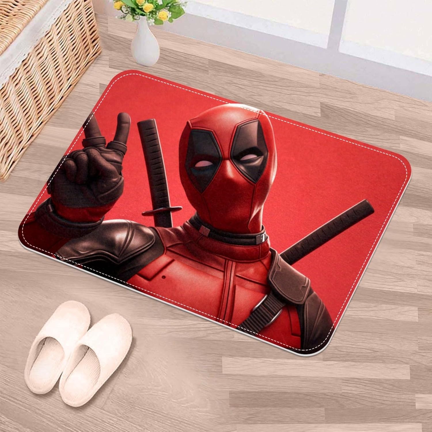 Deadpool Door Carpet Bath Rug 60x40cm