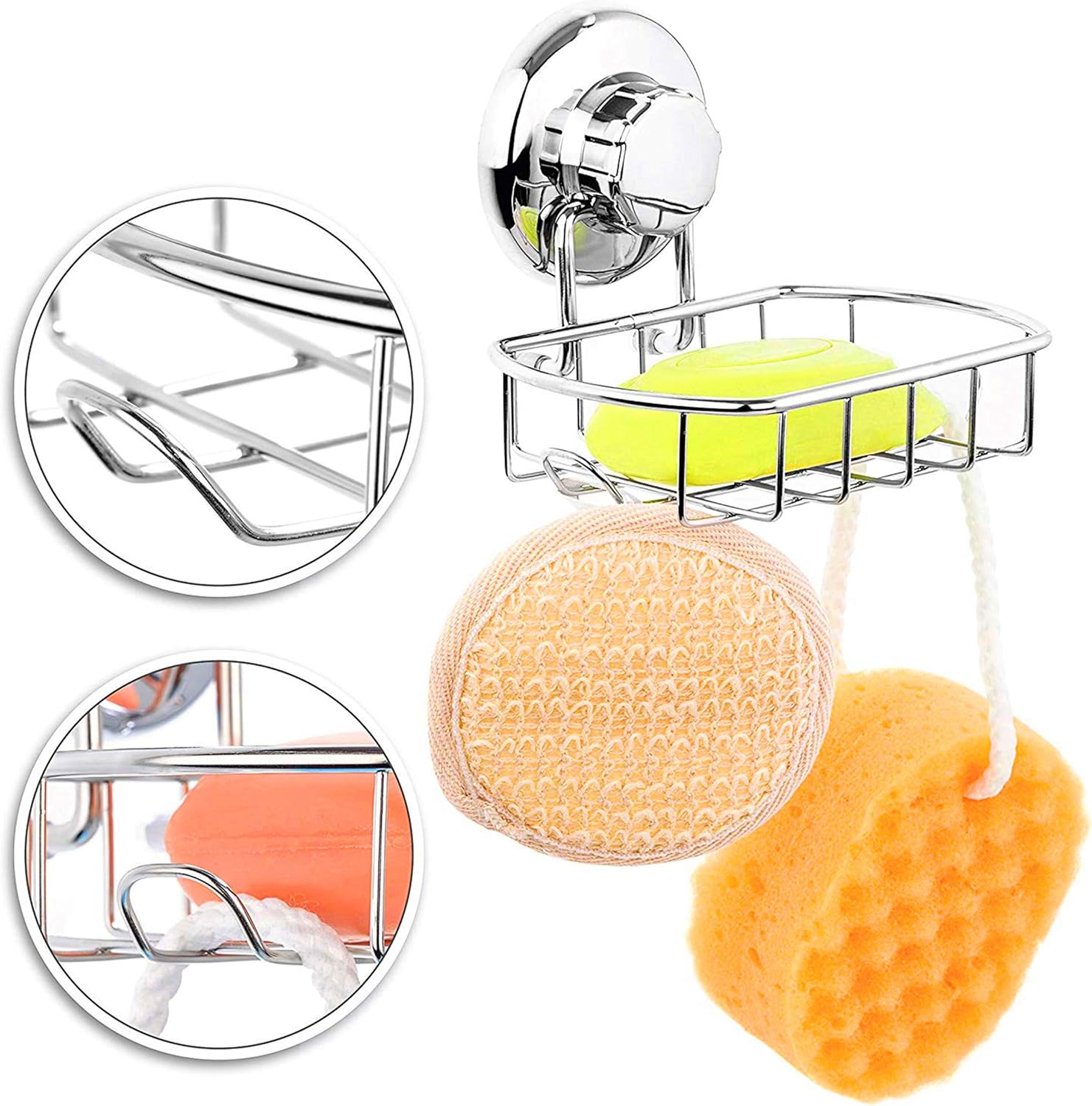 KK5 Suction Shower Caddy - 3M Mounting Discs Included