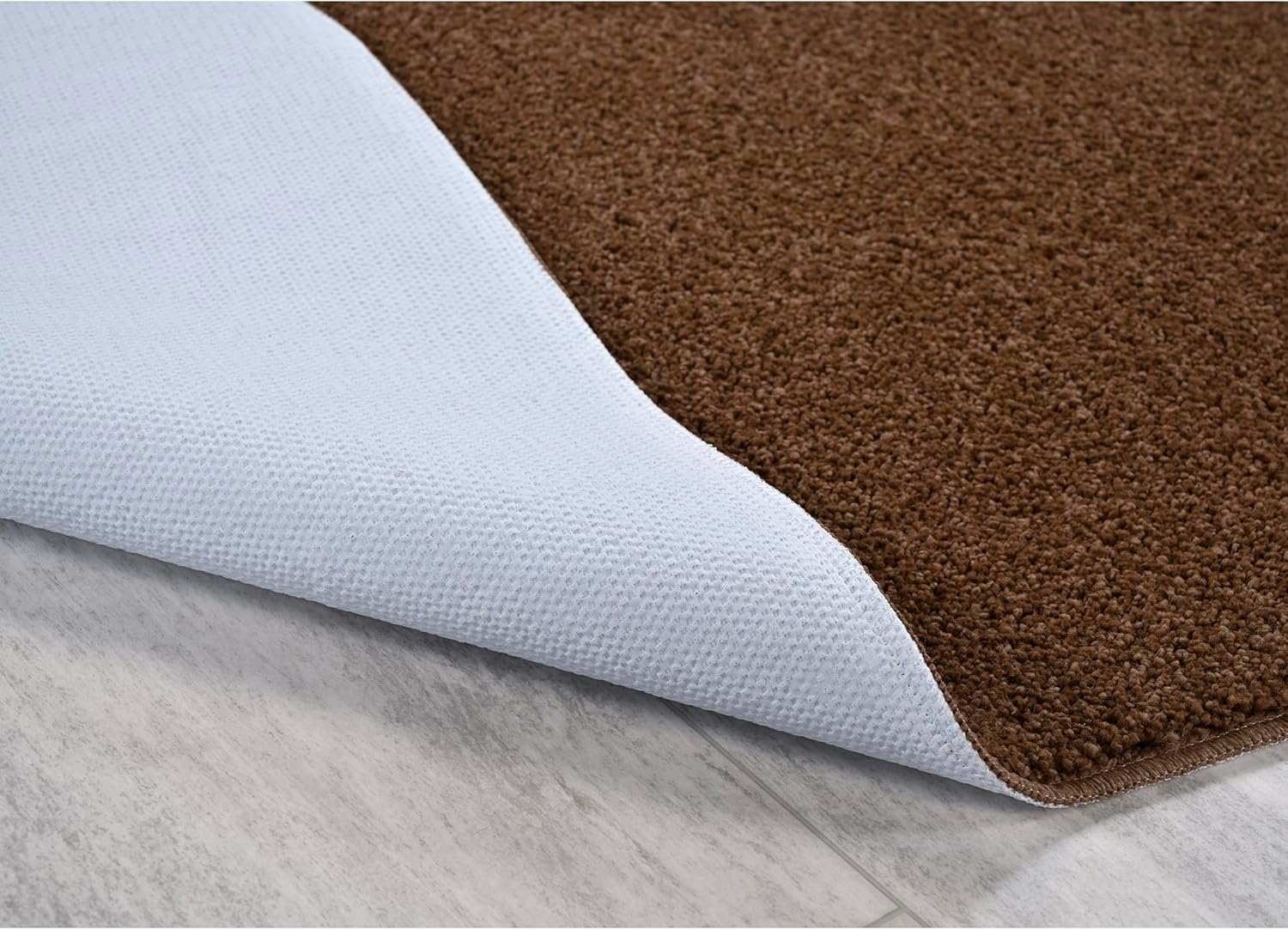 Garland Rug Gramercy Plush Washable Bath Rug Set Cinnamon