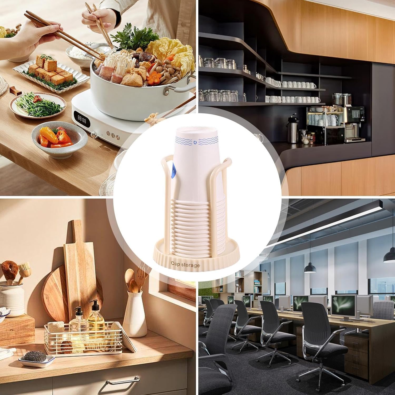 Stylish Bathroom Cup Dispenser for Home and Kitchen