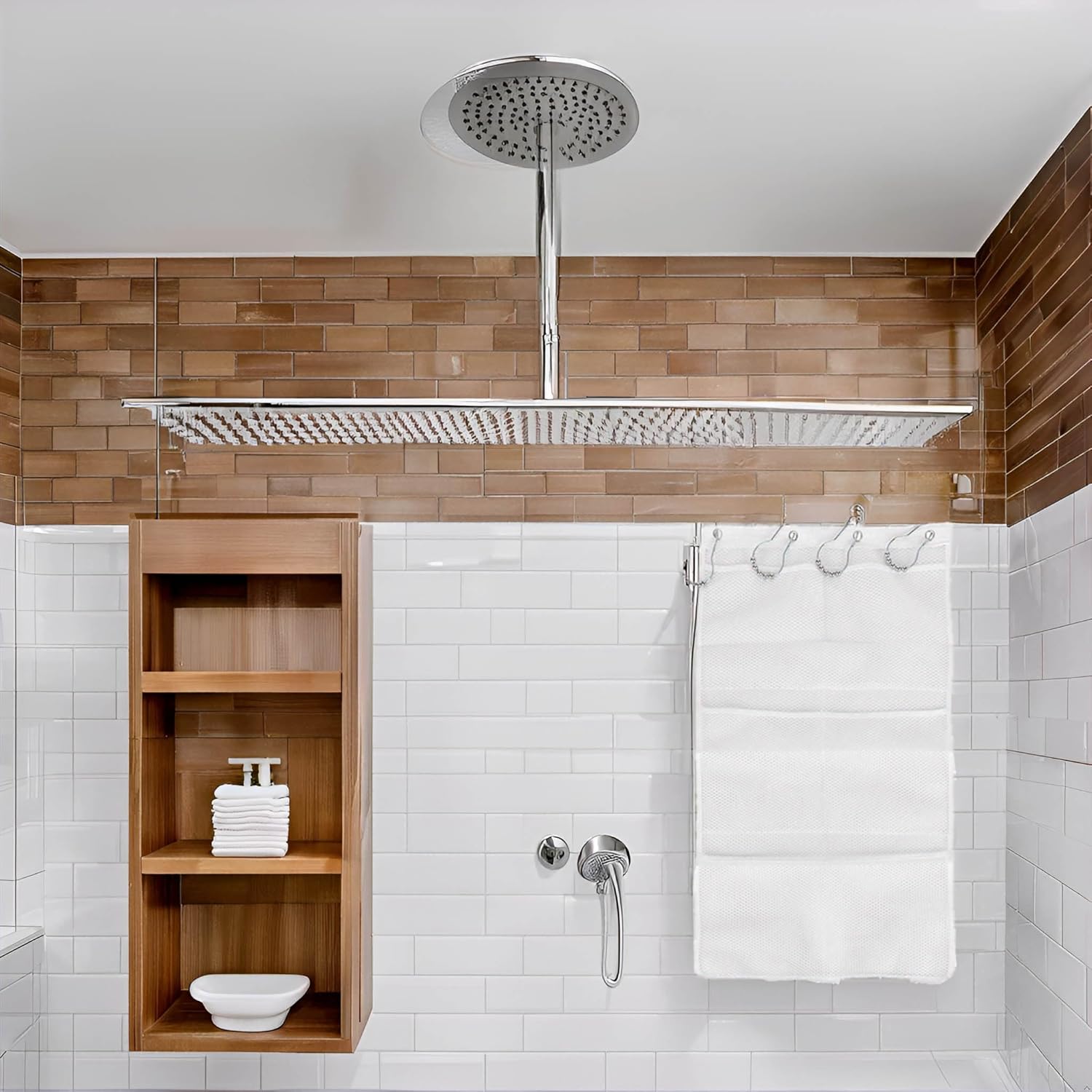6 Pockets Shower Caddy with Quick Drying Mesh