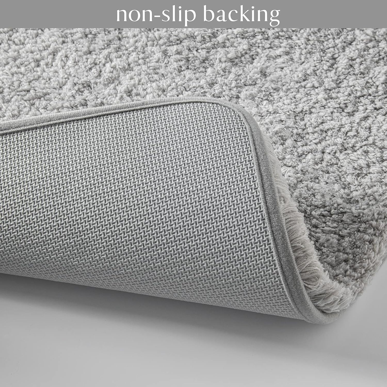 Ashler Grey Bath Rugs Set of 2 17x24 20x32 Inches