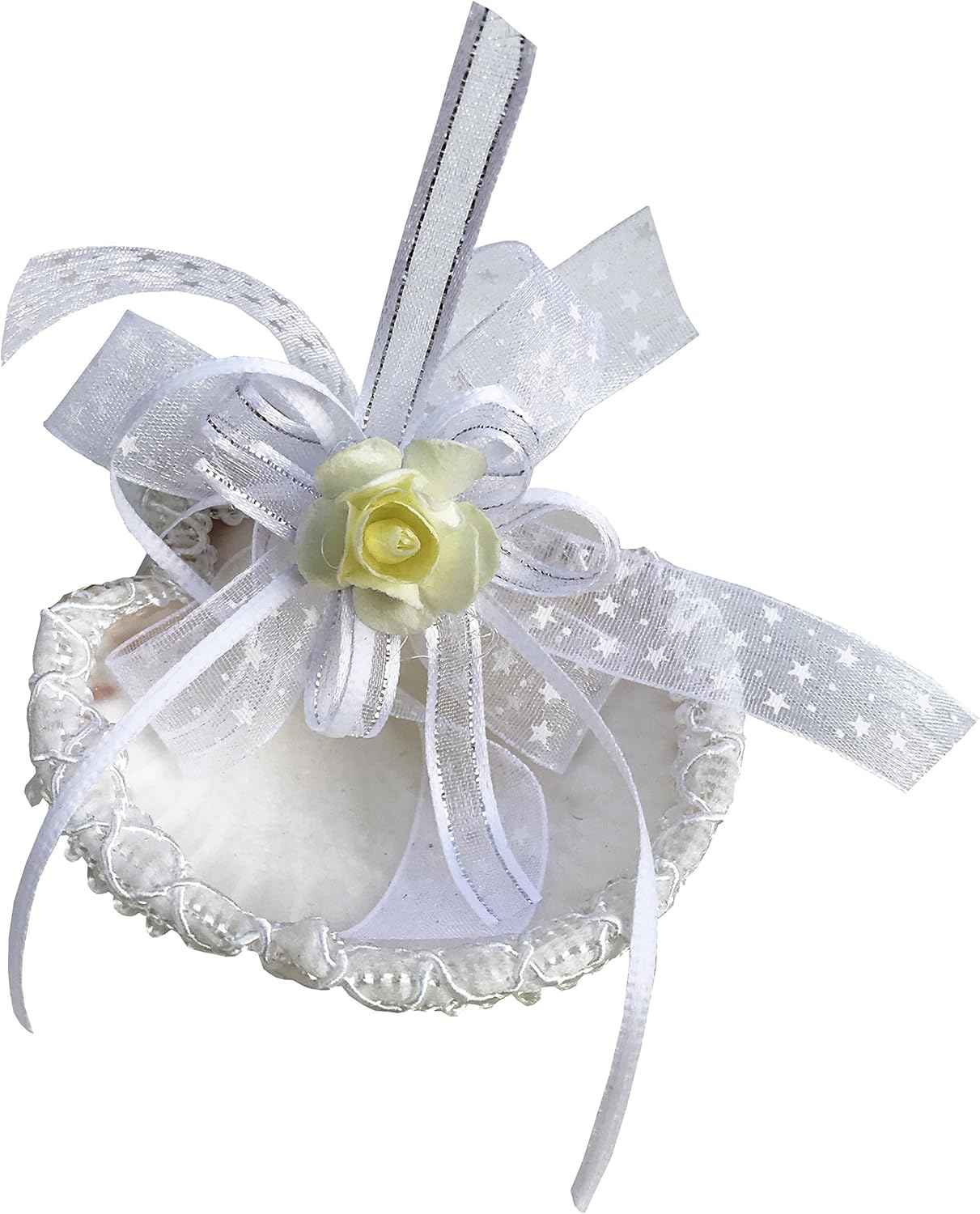 Arcangeles Mexicanos Baptism Candle Set with Wooden Box and Towel
