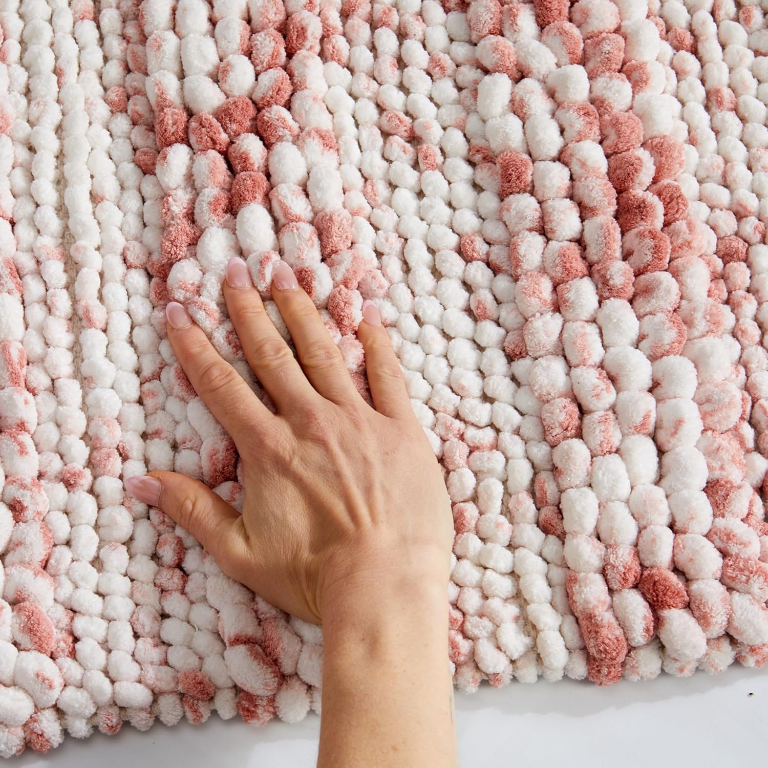 Luxury Dusty Rose Plush Bath Rug