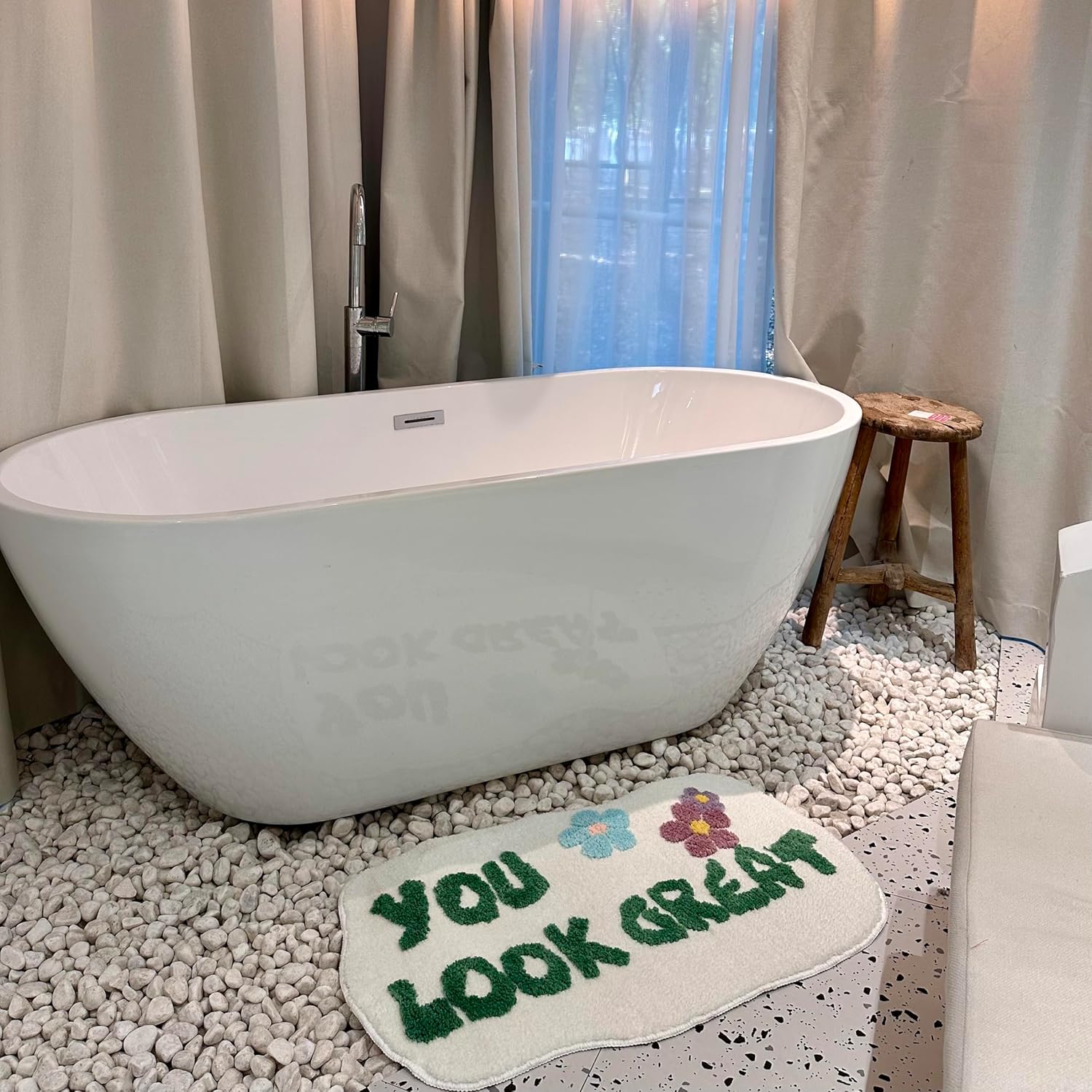 You Look Good Bath Mat Soft Non-Slip Microfiber Rug