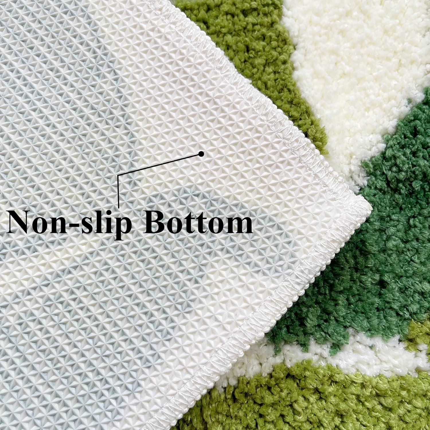Grass Green Moss Bath Mat 315x236 Non Slip