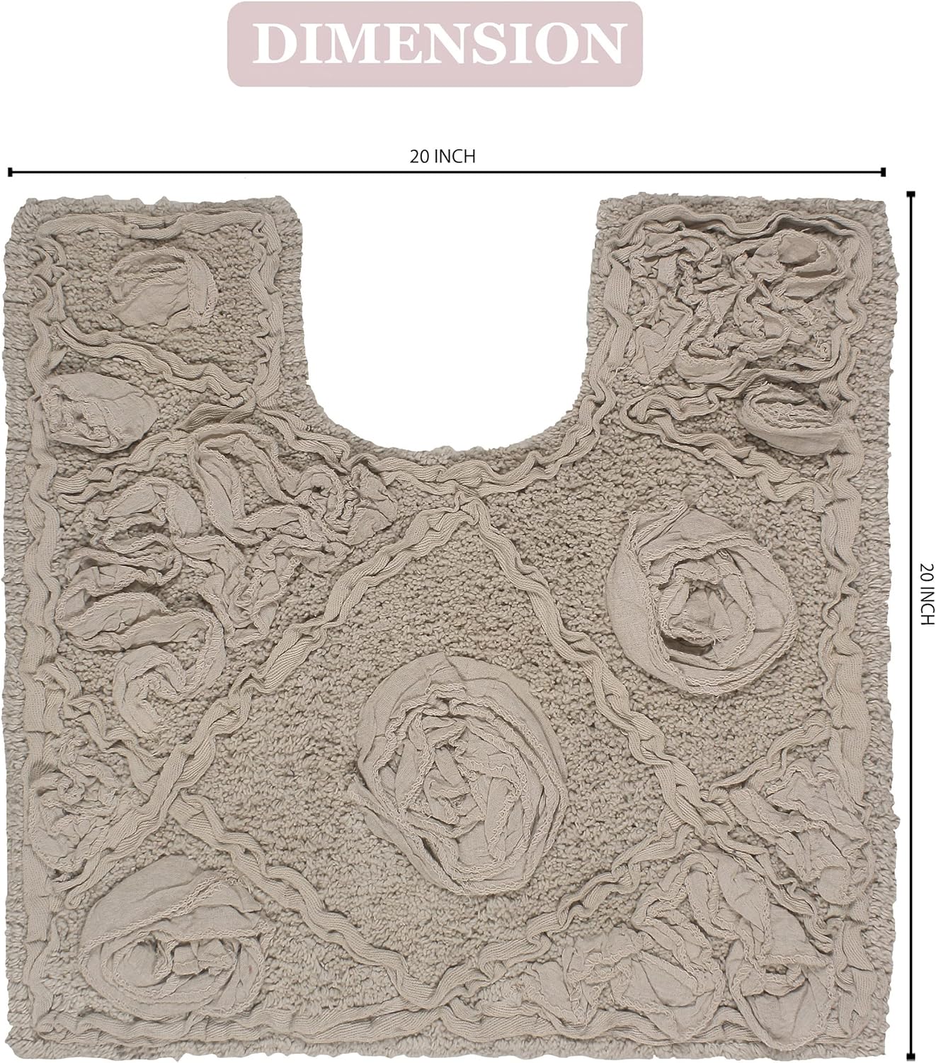 Home Weavers Modesto Bath Rug 100 Cotton