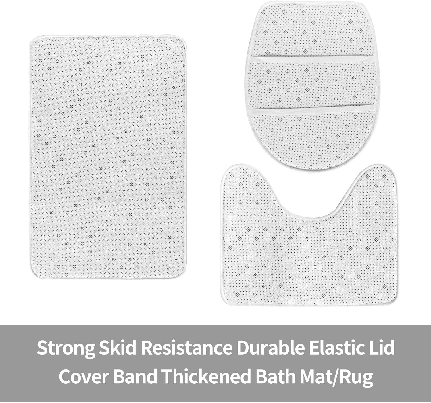 Luxury Turquoise Marble 3 Piece Bath Mat Set