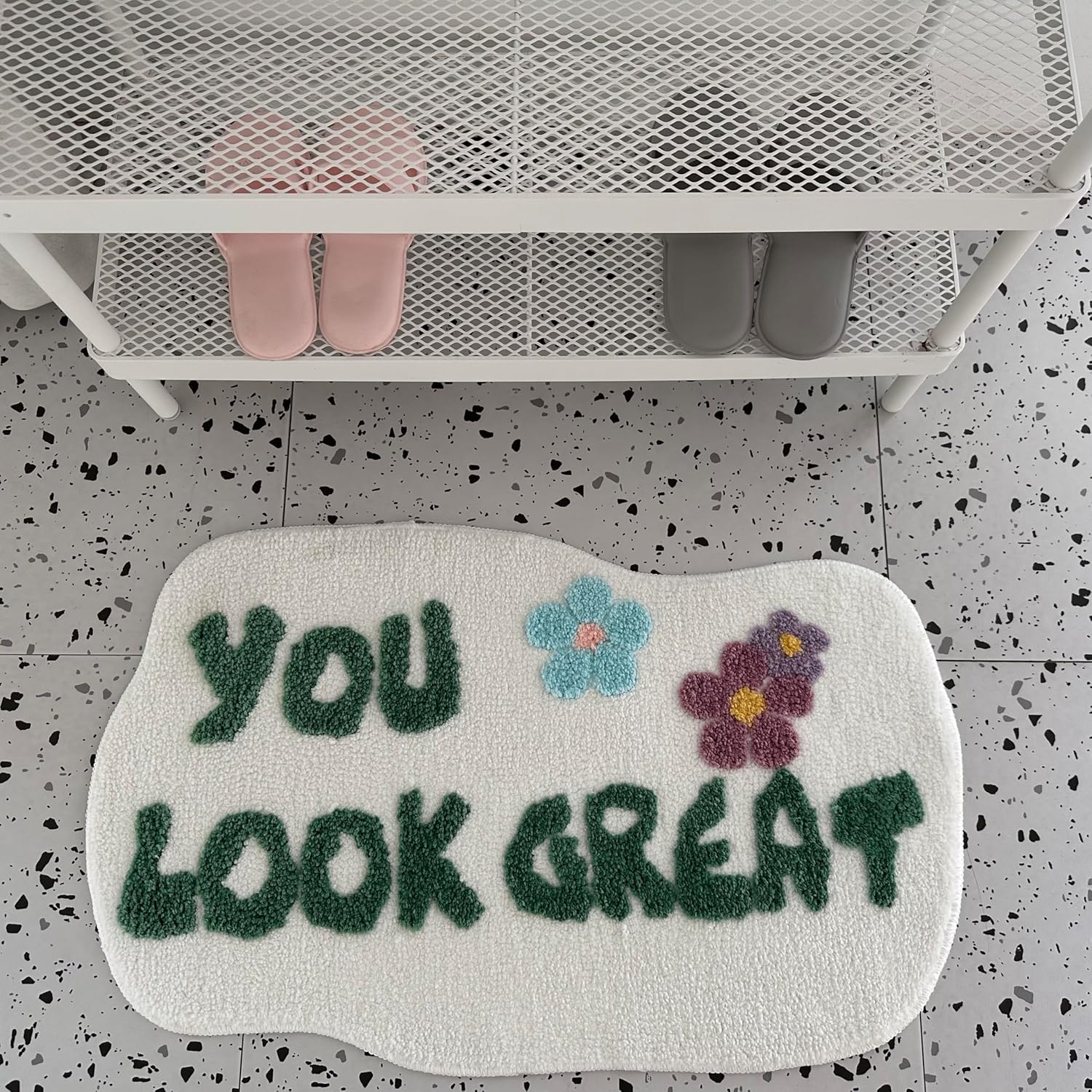 You Look Good Bath Mat Soft Non-Slip Microfiber Rug