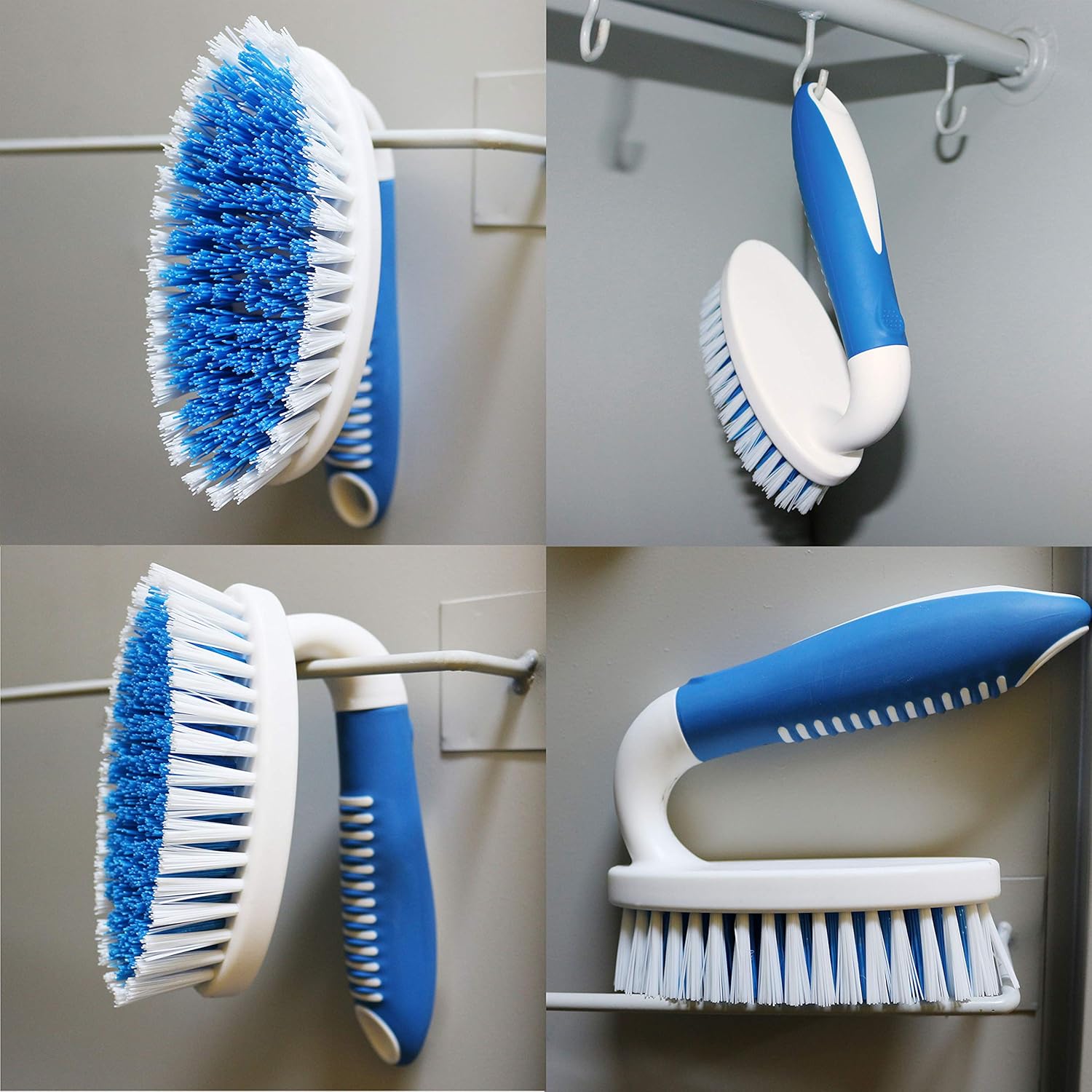 PHYEX 2 Pack Scrub Brushes Stiff Bristles for Multiple Surfaces