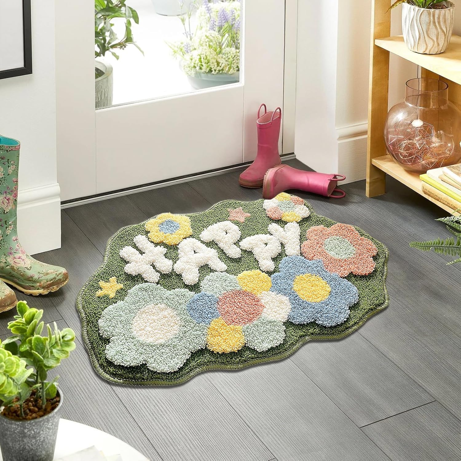 Soft Thick Microfiber Bath Mat with Non Slip Design