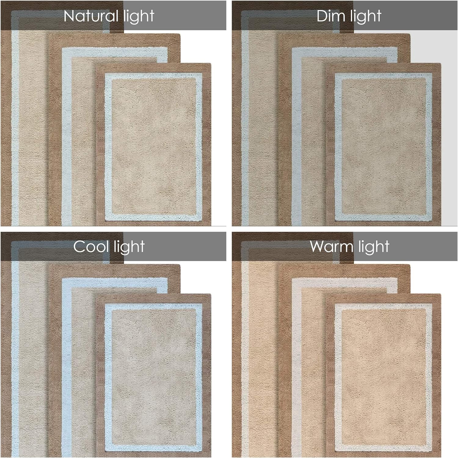 Madison Park Amherst Bath Rug 20x30 Brown Blue