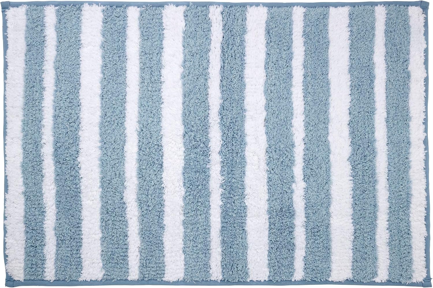 IZOD Cotton Bath Mat - Floral Design Mystic Blue 20 x 30