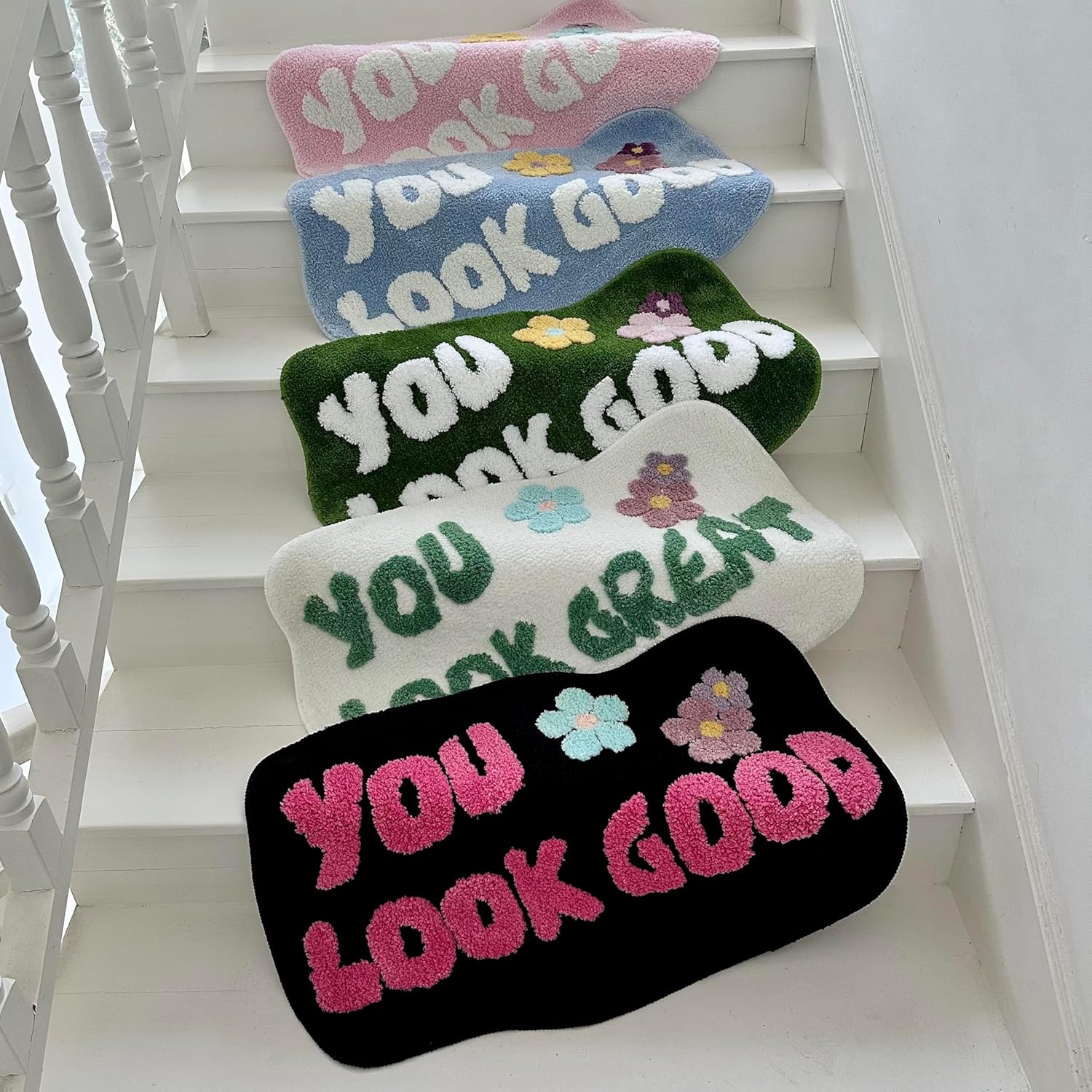 You Look Good Bath Mat Soft Non-Slip Microfiber Rug