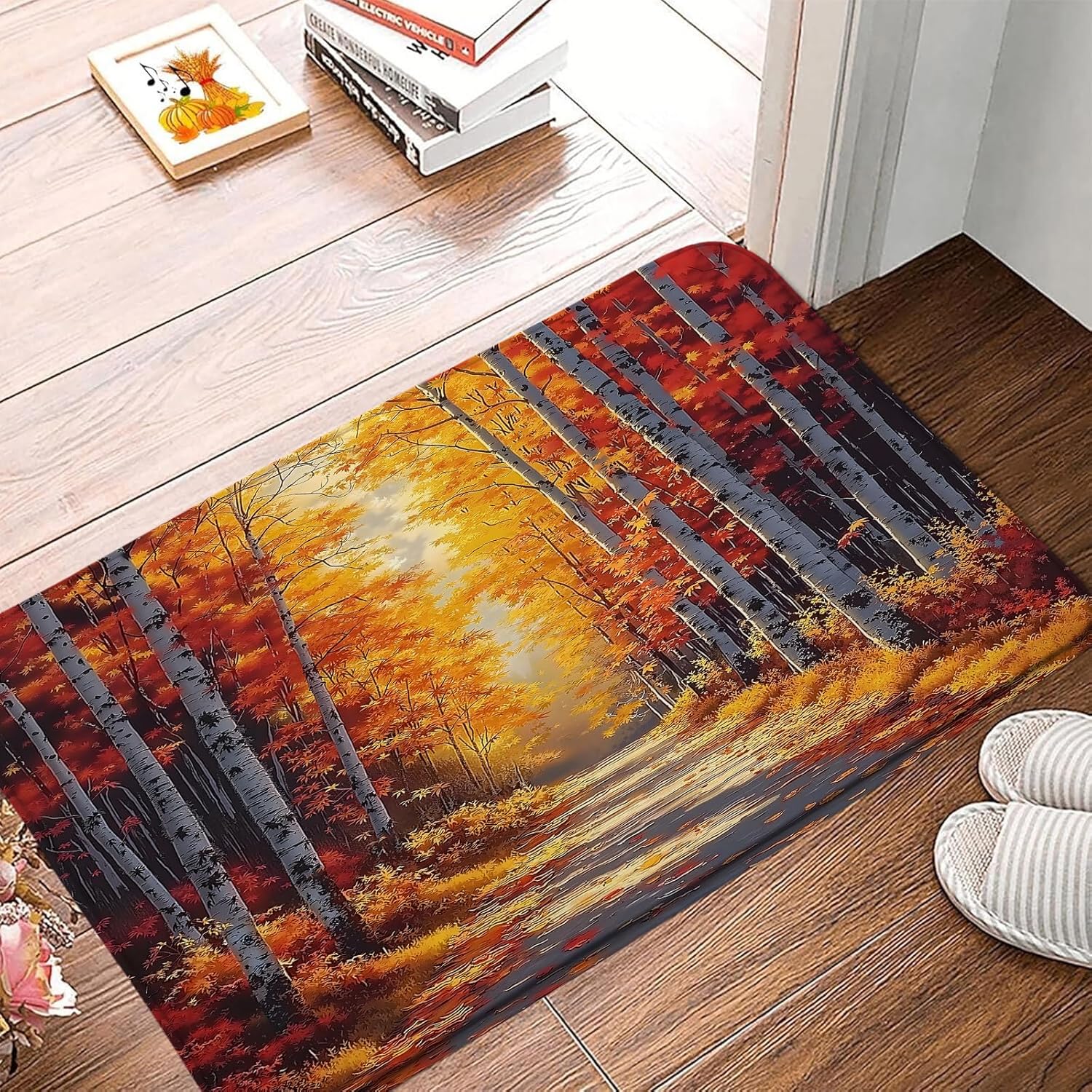 GCTNBJL Rustic Forest Bath Mat 16x24 Inch