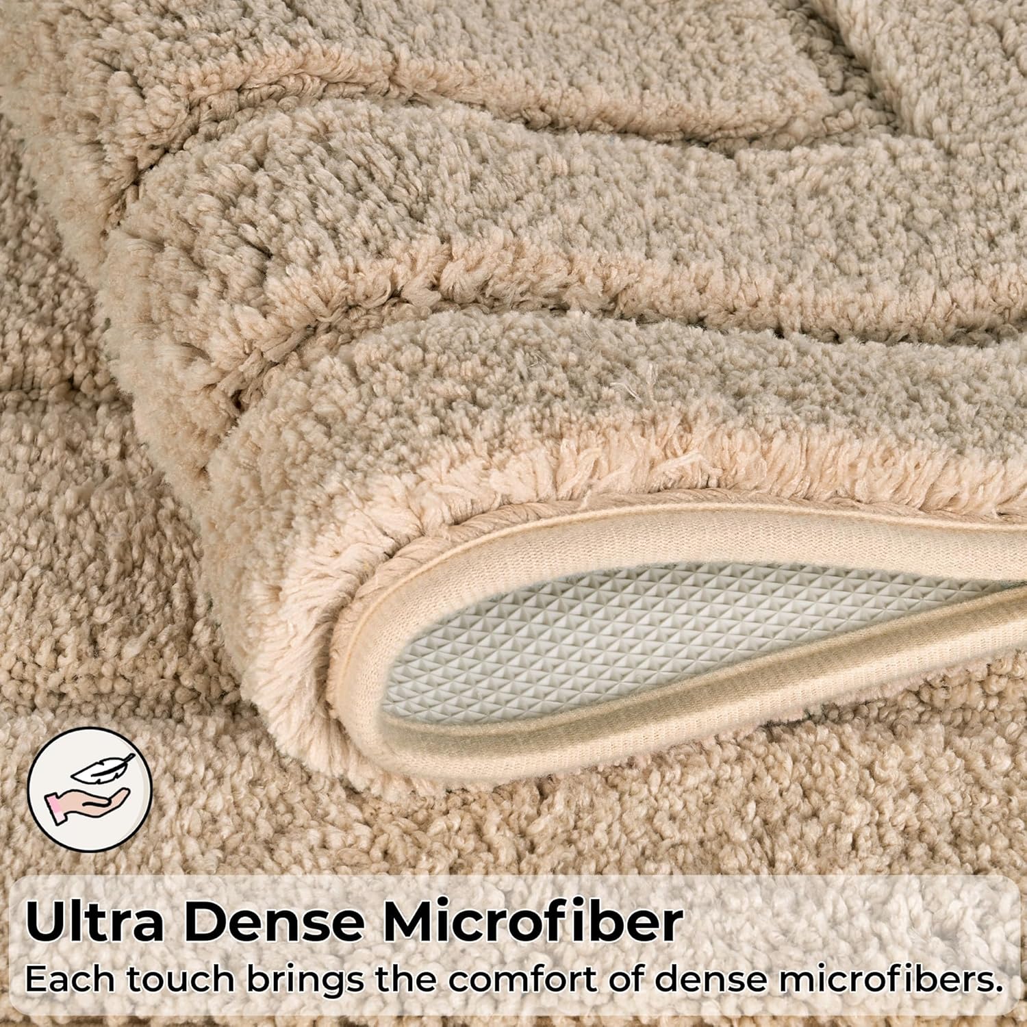 GRANNY SAYS 2-Piece Bath Rug Set Non-Slip Washable