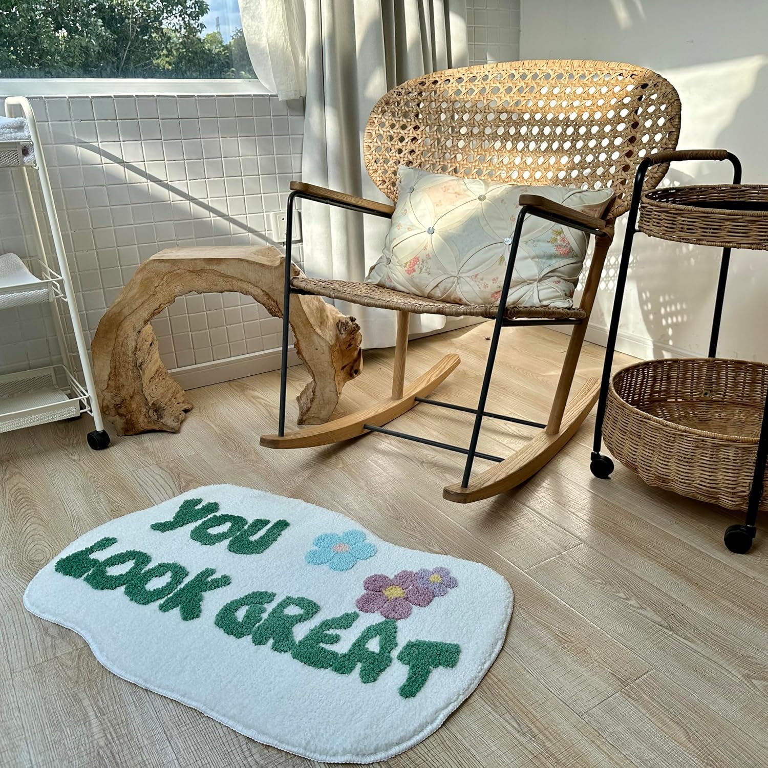 You Look Good Bath Mat Soft Non-Slip Microfiber Rug