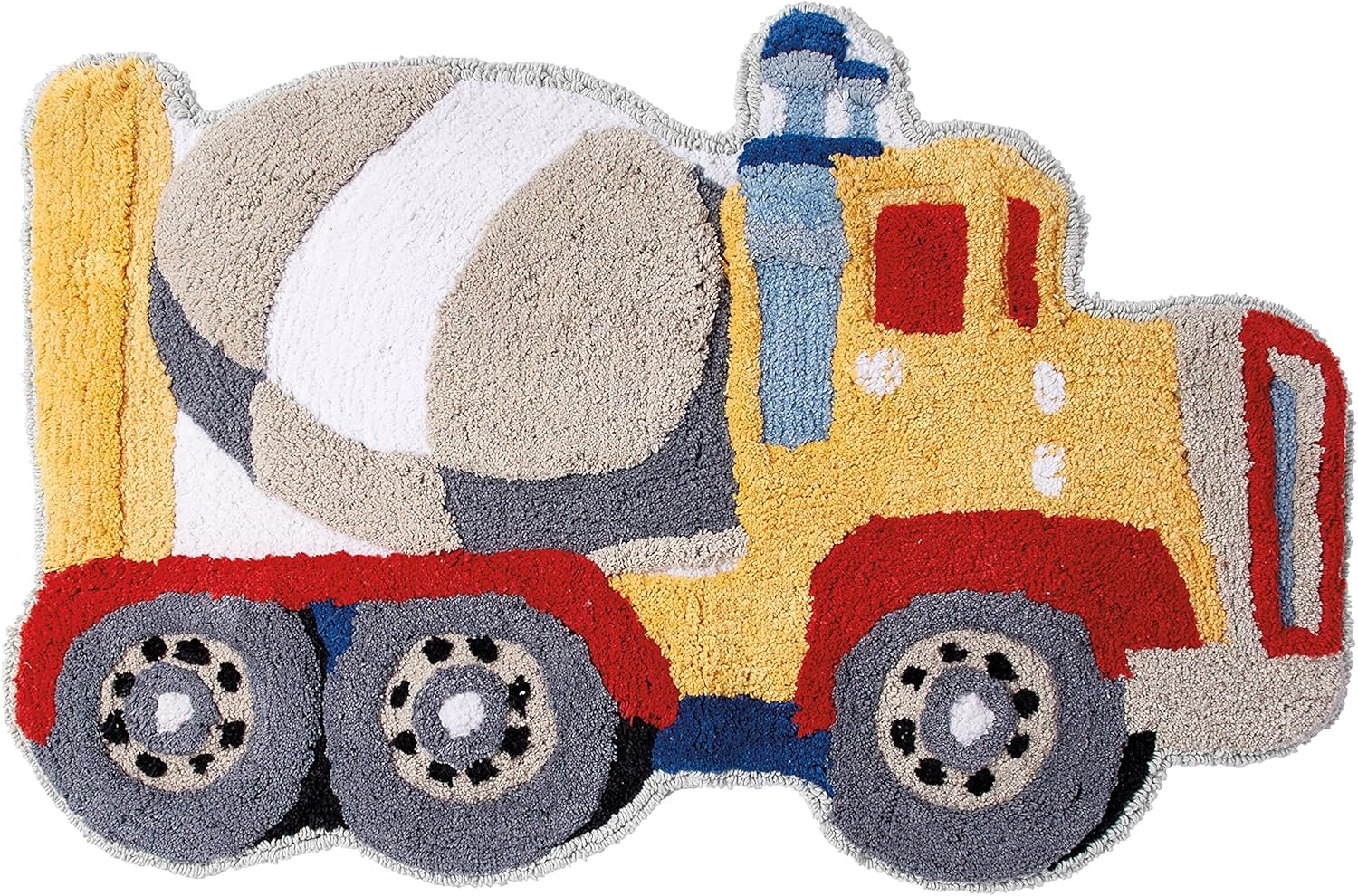Dream Factory Trains and Trucks 4-Piece Bath Set Grey